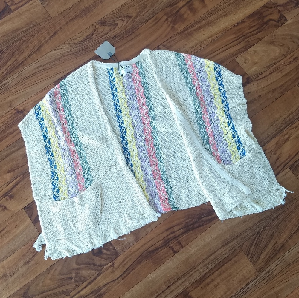 Zara knit open sweater vest top